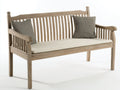Banc de jardin - Bois-Tissu - 168x64x94 cm - Beige-Crème - Style rustique