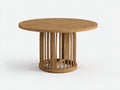 Table de jardin - Bois - 118x118x74 cm - Naturel - Style géométrique