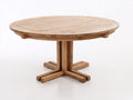 Table de jardin - Bois - 125x125x75 cm - Naturel - Style rustique