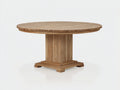Table de jardin - Bois - 132x132x76 cm - Naturel - Style classique
